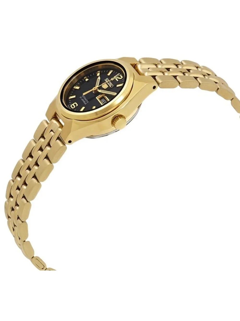 NWT Seiko Series 5 Automatic Black Dial Ladies Watch